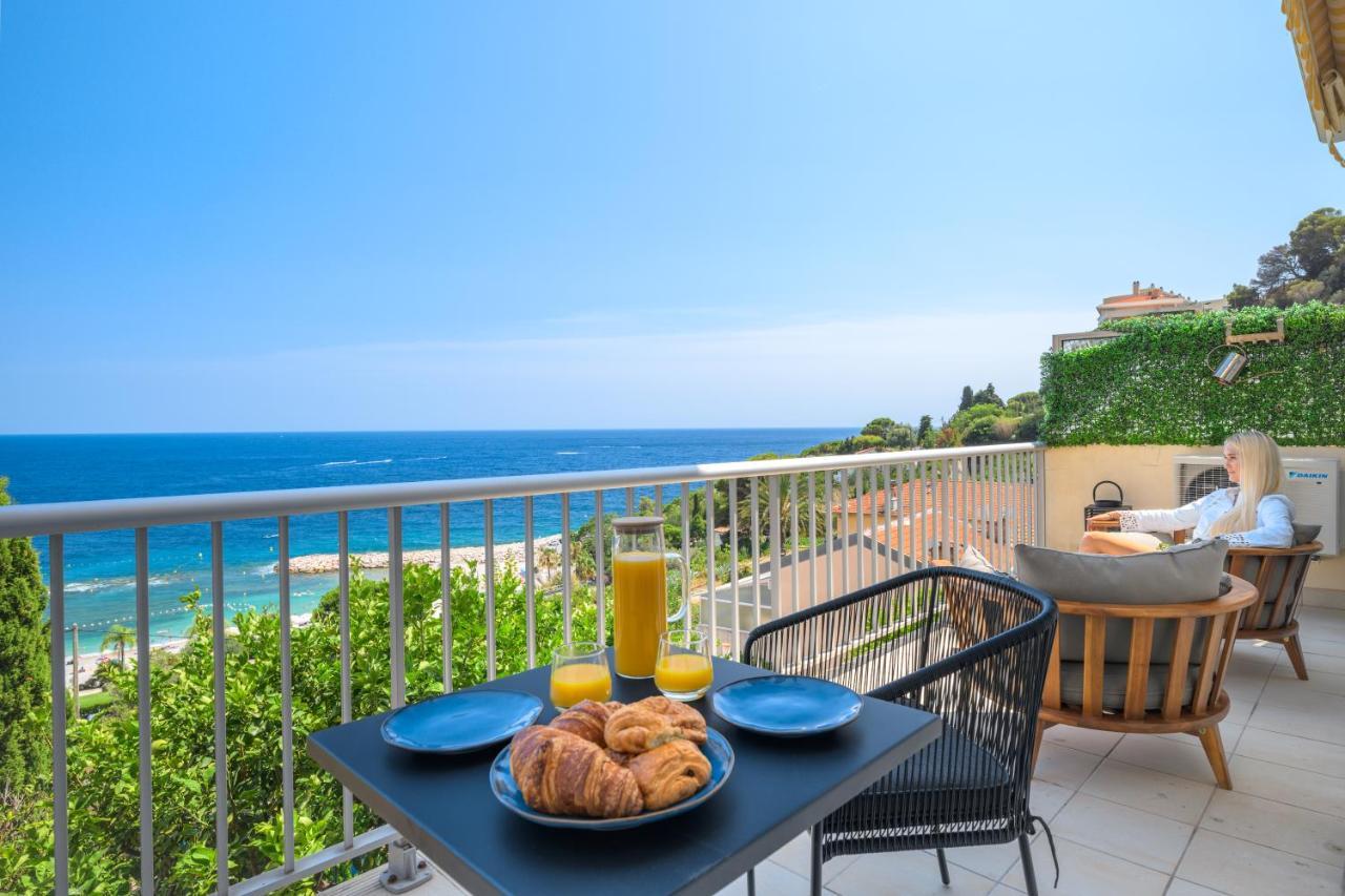 Proche Monaco, Vue Mer Et Acces A La Plage Saint-Antoine  Екстериор снимка
