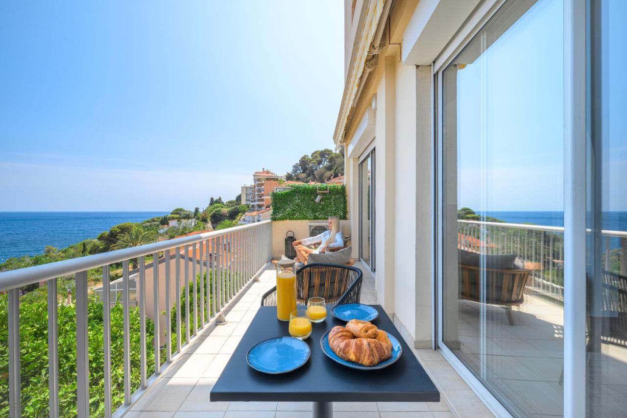 Proche Monaco, Vue Mer Et Acces A La Plage Saint-Antoine  Екстериор снимка