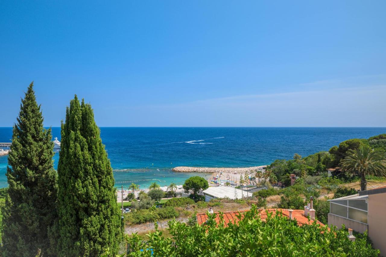 Proche Monaco, Vue Mer Et Acces A La Plage Saint-Antoine  Екстериор снимка